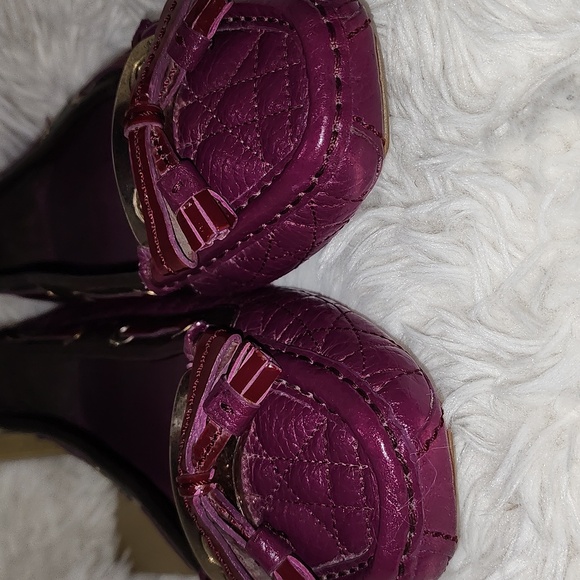 Dior Magenta Cannage Leather Tassel Detail Slip On Loafers - Picture 6 of 9